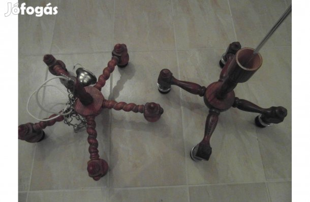 Colonial/ Kolonial lampa elado, csavart faragas Szeged-Alsovaroson