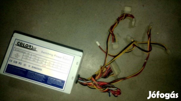 Colorsit 400W-os tápegység számítógépbe tesztelt, működő
