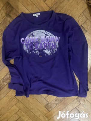 Come down to Earth feliratos hosszú ujjú, uniszex