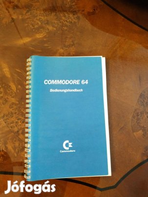Commodore 64 Bedienungshandbuch német nyelvű felhasználói kézikönyv