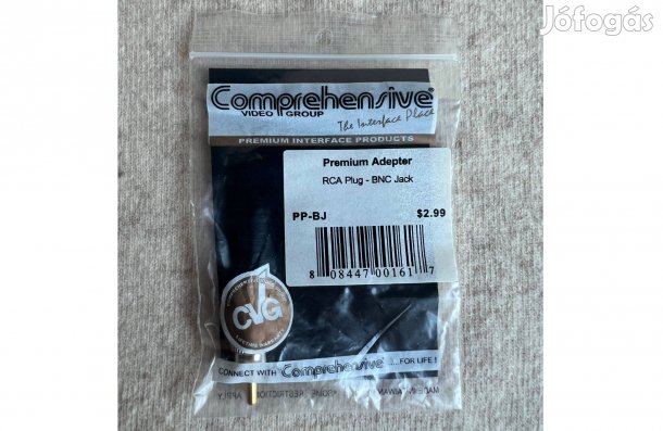 Comprehensive premium RCA csatlakozó a BNC Jack video adapterhez PP-BJ