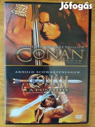 Conan 1-2 újszerű dvd Arnold Schwarzenegger Szinkronizált változat 
