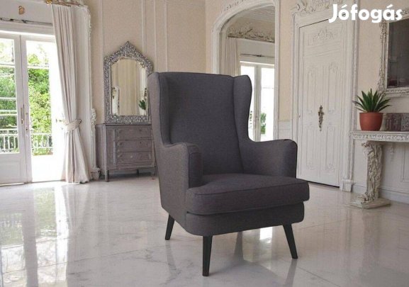 Conforama márkájú, Leonardo típusú, gyönyörű, újszerű füles fotel