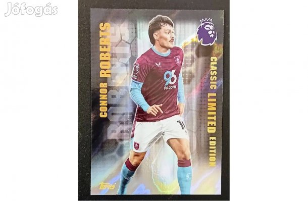 Connor Roberts Burnley Classic Limited Edition focis kártya Topps 2026