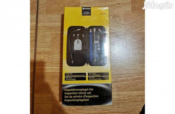 Conrad Ellenőrző Tükörkészlet LED-es Vizsgálótükör Teljesen Új ***