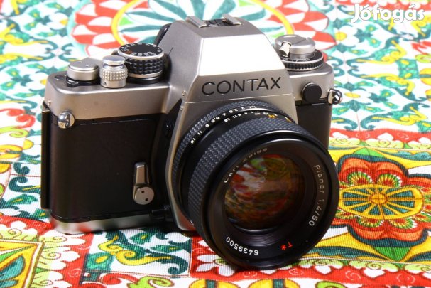 Contax S2 filmes fényképezőgép + 1.4 50mm Zeiss planar objektív