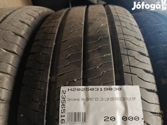 Continental VAN CONTACT ECO 115/113R 235/65R16C DOT4119 6MM HASZNÁLT
