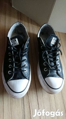 Converse All Star használt bőr cipő, 40-es méret eladó