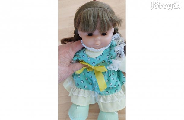 Copfos puhatestű, játékbaba 30 cm-es