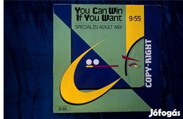 Copy-Right 45rpm 12'' maxi-single bakelit lemez jó állapotban eladó