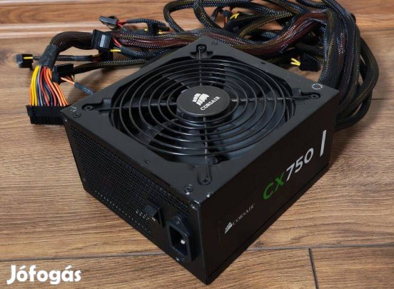 Corsair CX 750 tápegység Csavarmatricás