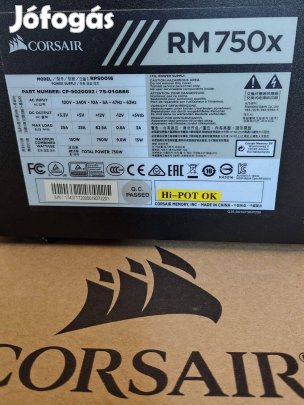 Corsair RM750x 750W 80 PLUS Gold moduláris tápegység