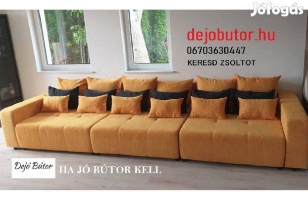 Cosmo XXL kanapé ülőgarnitúra 140x435 cm ágyazható orange bútor