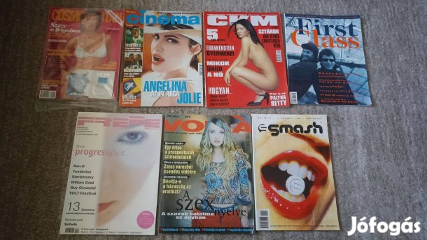 Cosmopolitan, CKM, Cinema stb. magazinok 2000-ből