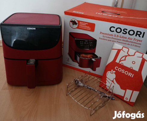 Cosori Premium Air Fryer 5,5 L + 5 nyárs - piros