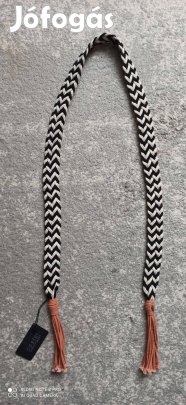 Coster Copenhagen különleges fekete fehér pamut vászon öv új, címkés