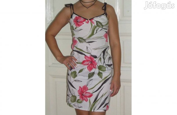 Cotton Club virágos nyári ruha (S-M-es)