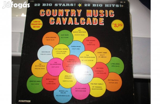 Country Music Cavalcade bakelit hanglemez eladó