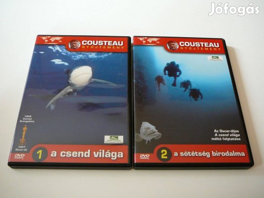 Cousteau gyűjtemény 1-2. DVD Film - Szinkronos!