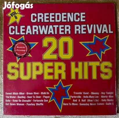 Creedence Clearwater Revival 20 Super Hits Vol. II német bakelit LP