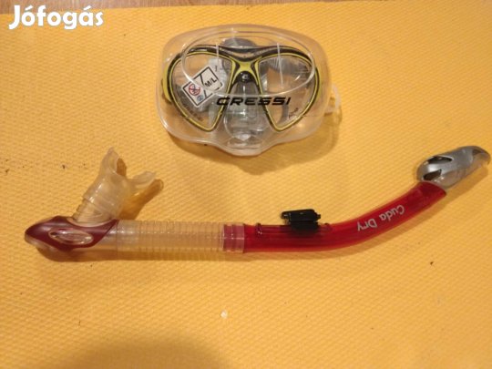 Cressi búvárszemüveg és sznorkel új