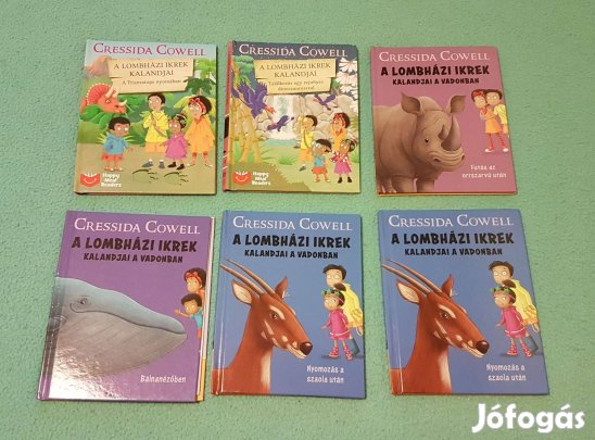 Cressida Cowell - A lombházi ikrek kalandjai könyvek (McDonald's)