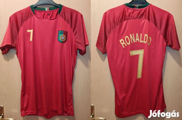 Cristiano Ronaldo Portugália szurkolói piros mez (M-es)