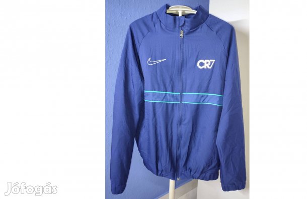 Cristiano Ronaldo eredeti kék Nike cipzáras gyerek felső (158-170)