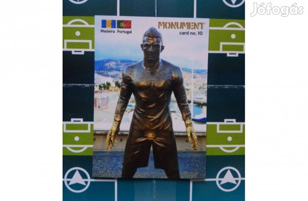 Cristiano Ronaldo szobor rajongói kártya