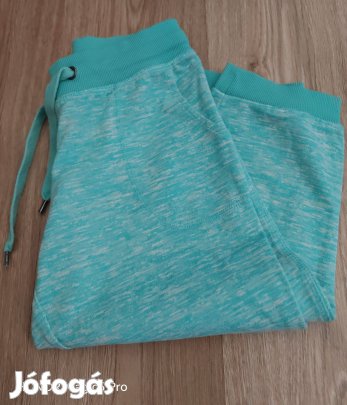 Crivit türkizes sportos pamut női térdnadrág S