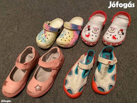 Crocks, Fila, Disney papucs és szandál csomag kislány 27-es