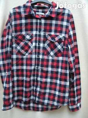 Cropp L méretű kockás ing, hátulja köríves hosszabb mint az e