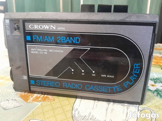 Crown Rádiós kazettás walkman 