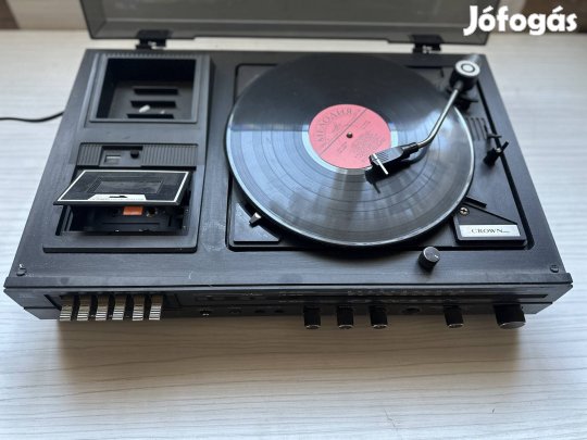 Crown SHC-5100 Rádió, lemezjátszó és kazettás magnó 