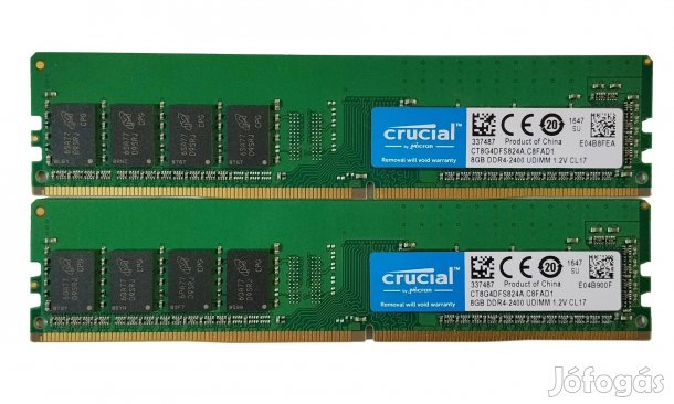 Crucial 16GB (2x8GB) DDR4 2400MHz memória
