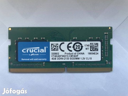 Crucial 4GB DDR4-2133 Sodimm CL15 - notebook RAM