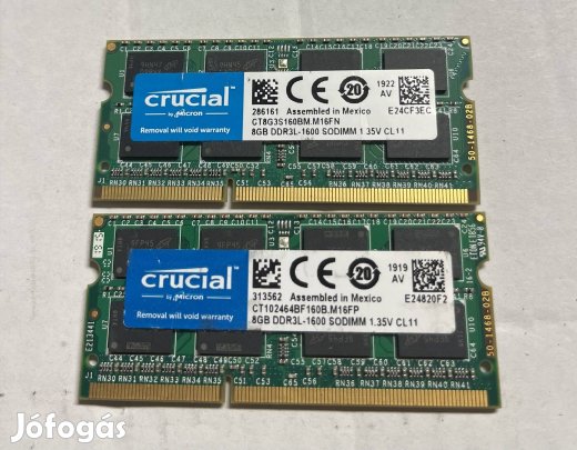 Crucial ddr3 1600mhz 16gb(2x8)