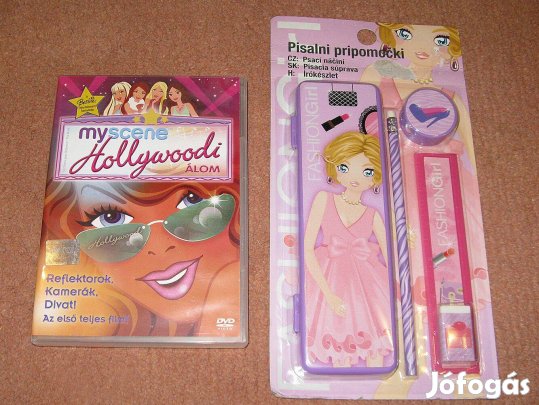 Csajos mese DVD új írószer készlettel