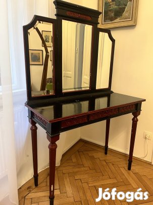 Csak!Antik háromtükrös fésülködőasztal