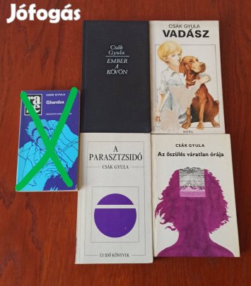 Csák Gyula könyvcsomag / 4 db könyv