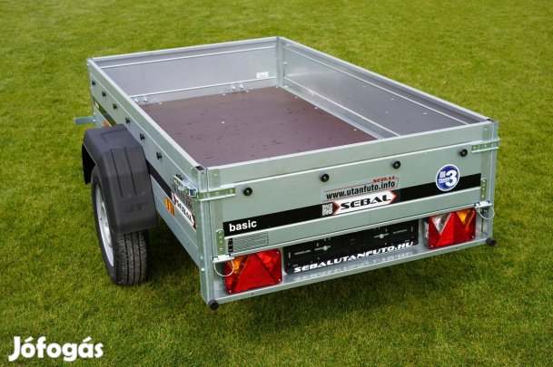 Csak áprilisban akciós új Sebal 2x1m-es utánfutó forgalomba helyezve