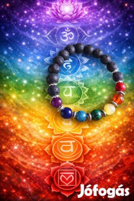Csakra karkötő ásványokkal
