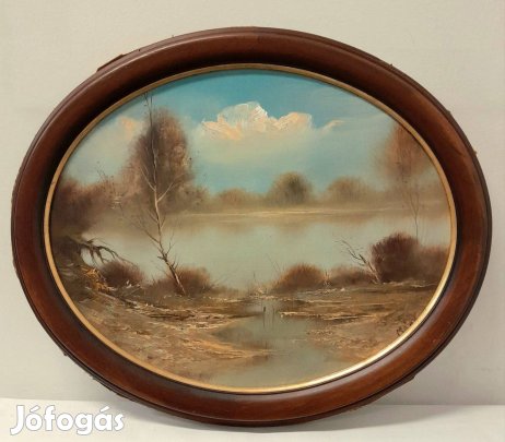 Csáky Lajos festmény: Felhők, képméret 40x50 cm