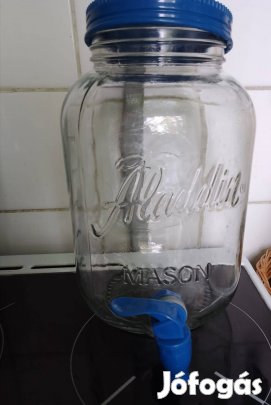 Csapolható 4 literes üveg, coctail,limonádéhoz,stb.!/77