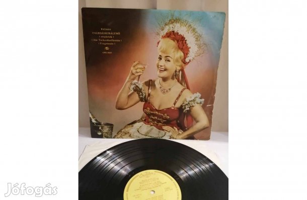 Csárdáskirálynő c. operett Kálmán Imre bakelit lemez eladó!