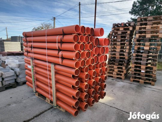 Csatornacső tokos 160/2m