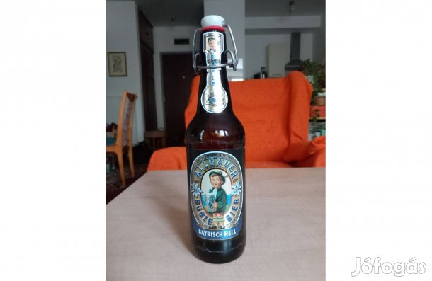 Csatos Allgäuer sörös üveg, palack 0,5 l, ital nélkül
