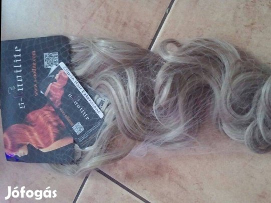 Csatos melírozott 65cm haj