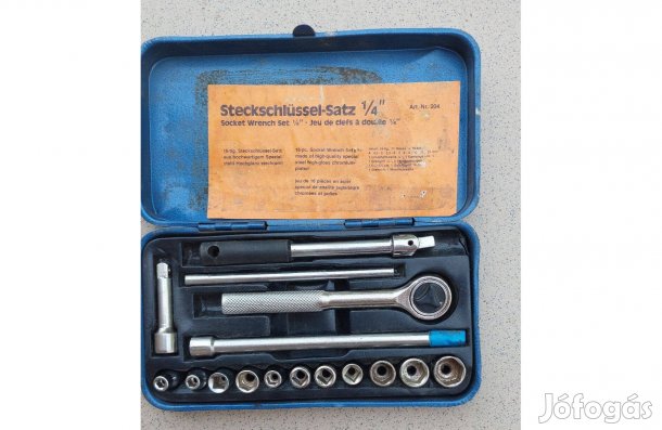 Csavarkulcs kulcskészlet 1/4"-os, 16 db-os