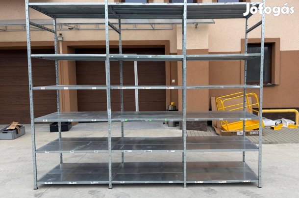 Csavarmentes kapcsolható erős salgó polcrendszer 3m